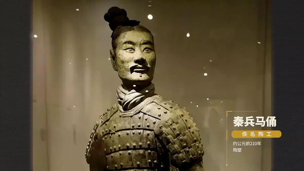 这样的古今对比图让历史人物都复活了还原后的兵马俑人像好像一名演员