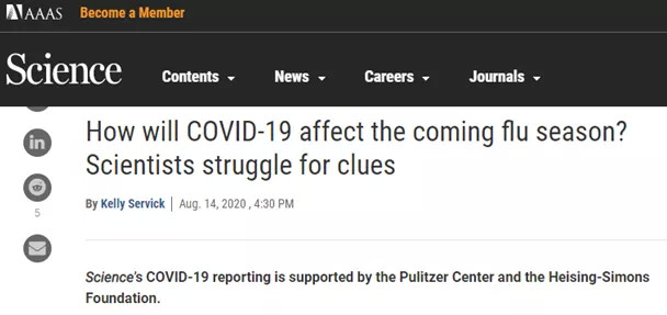 流行性感冒|秋冬流感或抑制新冠传播？文献核查的重要性再强调也不为过