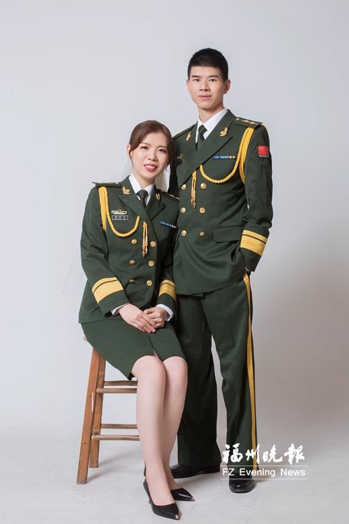 夏磊是武警福建省总队机动支队卫生队队长,潘羽洁是转隶军人,在厦门