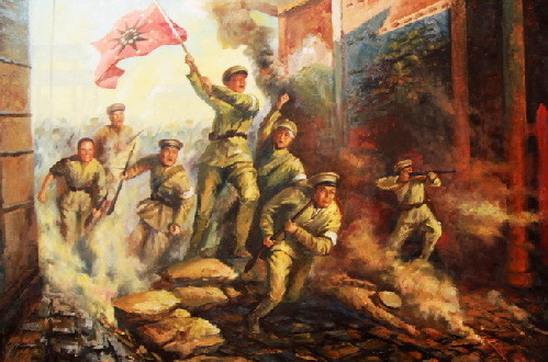 武昌起义 油画图片