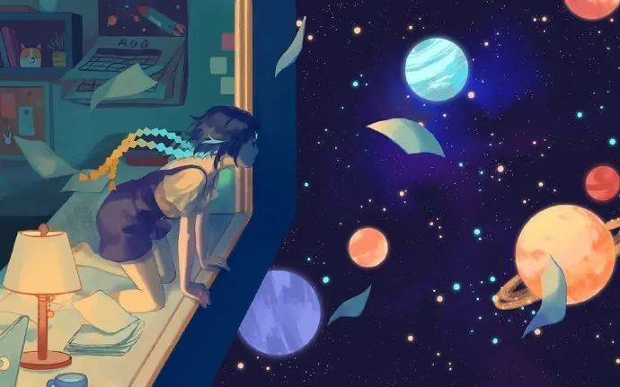 超美的人物阴影处理插画插画师oxmiruku