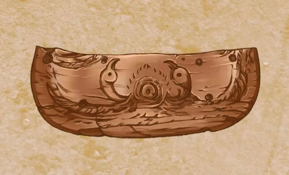 河姆渡遗址|富有艺术感的牙齿——河姆渡文化双鸟朝阳纹牙雕