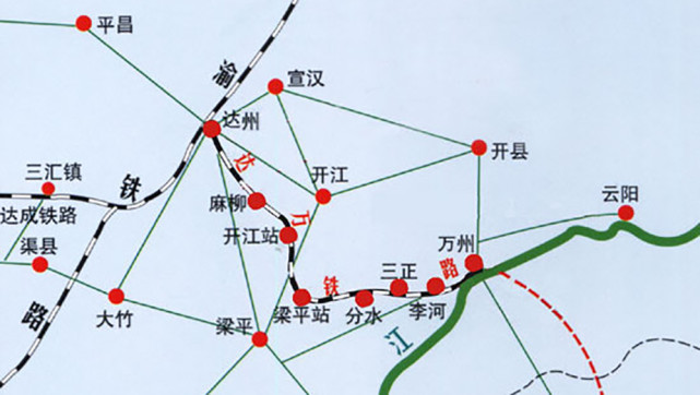 當年的達萬鐵路為何從梁平拐了個直角而不經過開縣