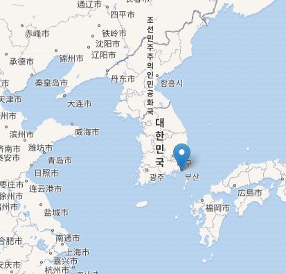 韩国港口地图分布图图片
