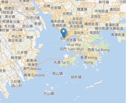 深圳港地理位置图片