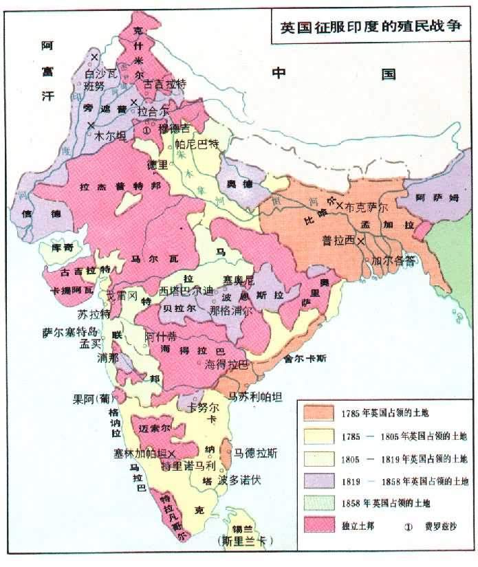 英国对于英属印度的统治,其实也是经历了不同时期,不同方式.