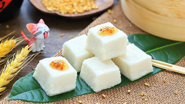 香甜软糯的桂花糕 食材简单 做法简单 厨房小白也能一次成功 腾讯新闻