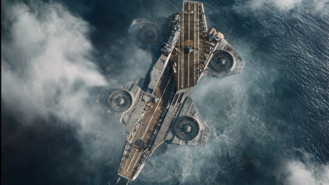 2012年上映的第一部《复仇者联盟》电影中描绘的漫威电影宇宙的"直升