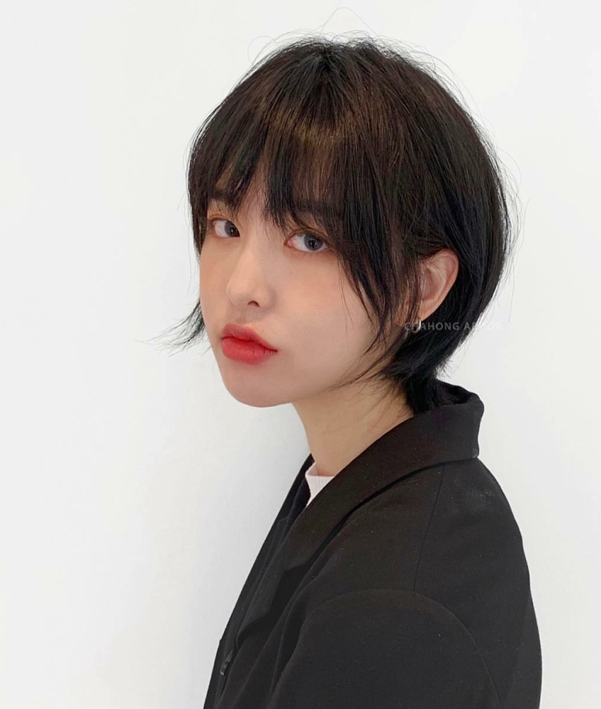 只要颜值高,什么发型都适合!