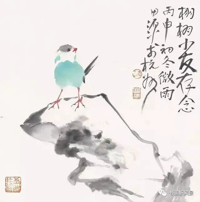 小品|一组极简花鸟小品，妙得其神！