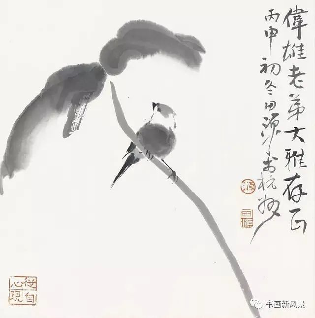 小品|一组极简花鸟小品，妙得其神！