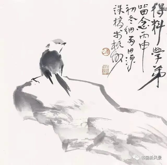 小品|一组极简花鸟小品，妙得其神！