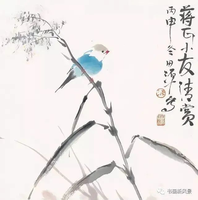 小品|一组极简花鸟小品，妙得其神！