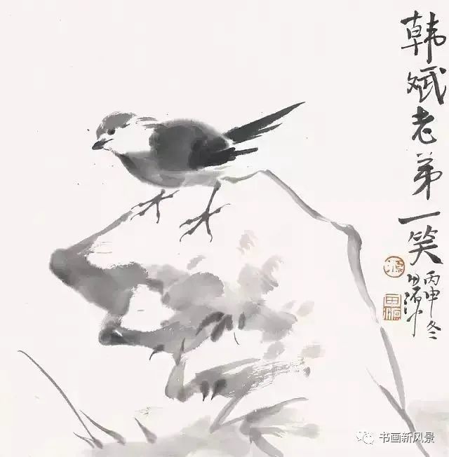 小品|一组极简花鸟小品，妙得其神！