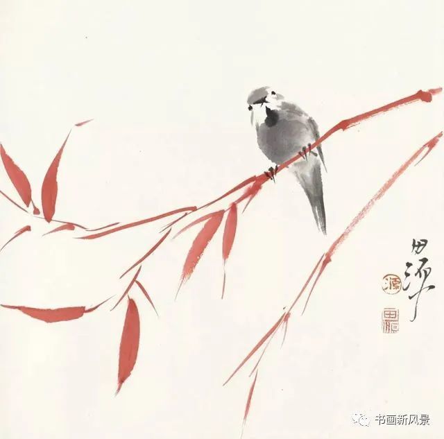 小品|一组极简花鸟小品，妙得其神！