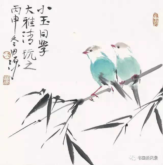 小品|一组极简花鸟小品，妙得其神！