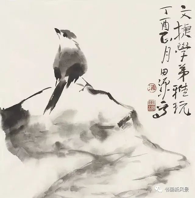 小品|一组极简花鸟小品，妙得其神！