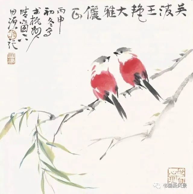 小品|一组极简花鸟小品，妙得其神！