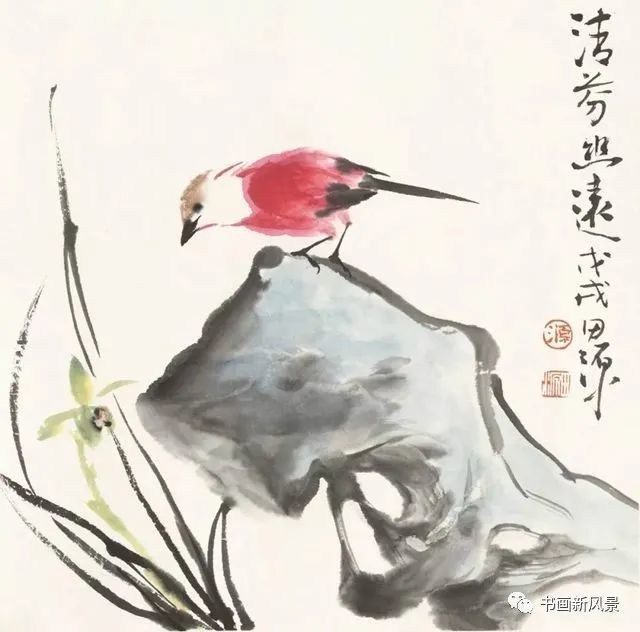 小品|一组极简花鸟小品，妙得其神！