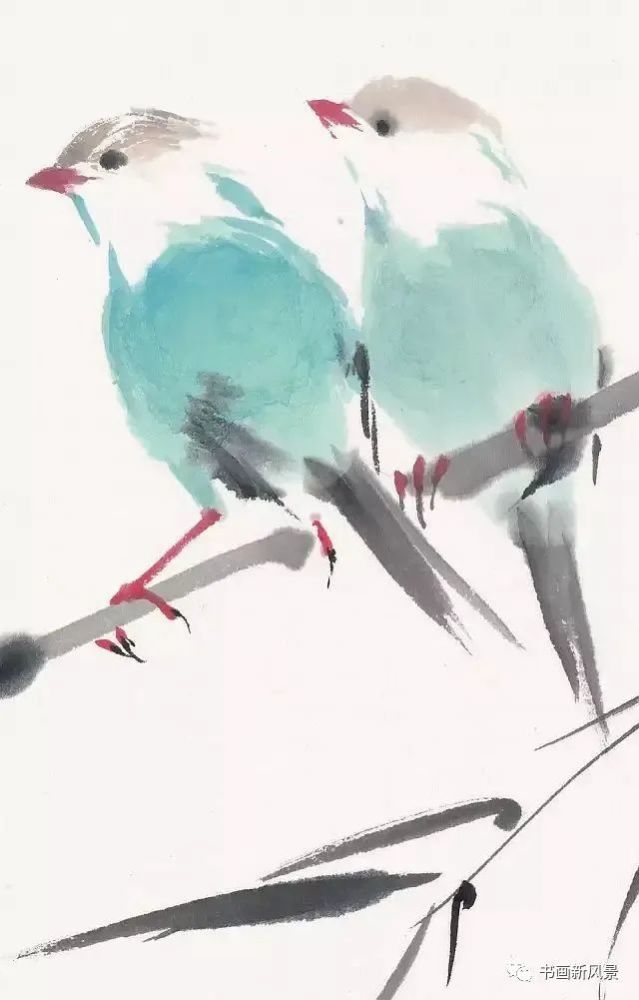 小品|一组极简花鸟小品，妙得其神！