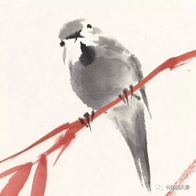 小品|一组极简花鸟小品，妙得其神！