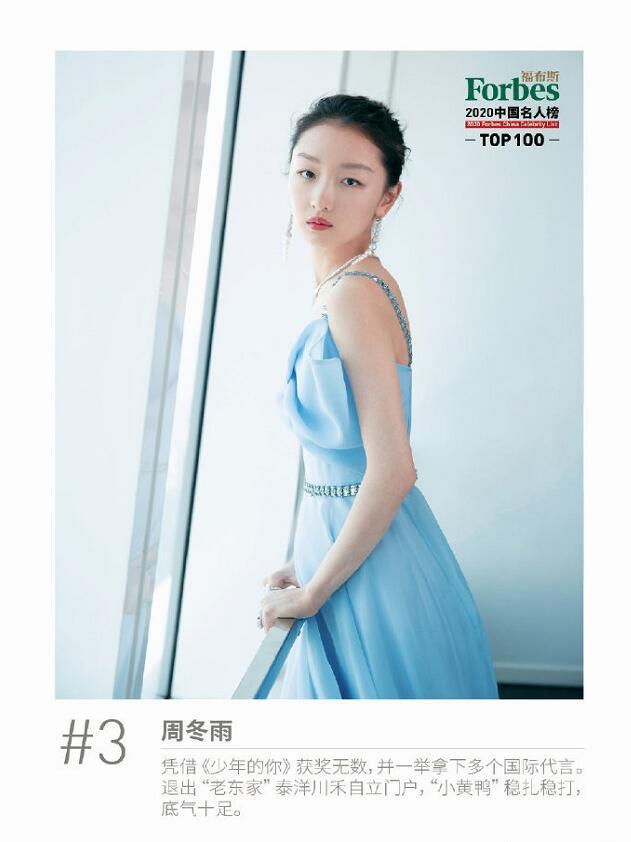 易烊千玺|福布斯2020中国名人榜：易烊千玺1、王一博9、热巴11、吴京23