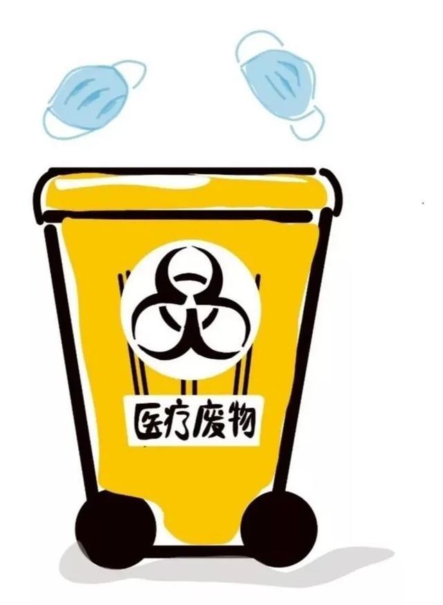其废弃口罩严格按照医疗垃圾进行对待处置,投入黄色医疗废物箱内