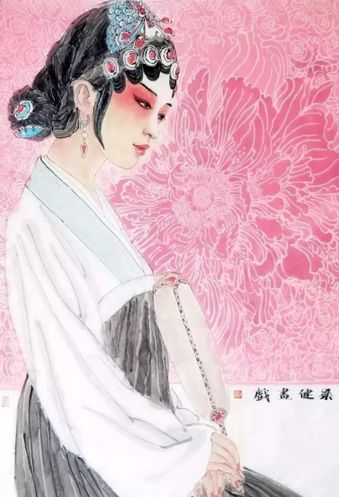 这组水墨戏曲人物,太美了!