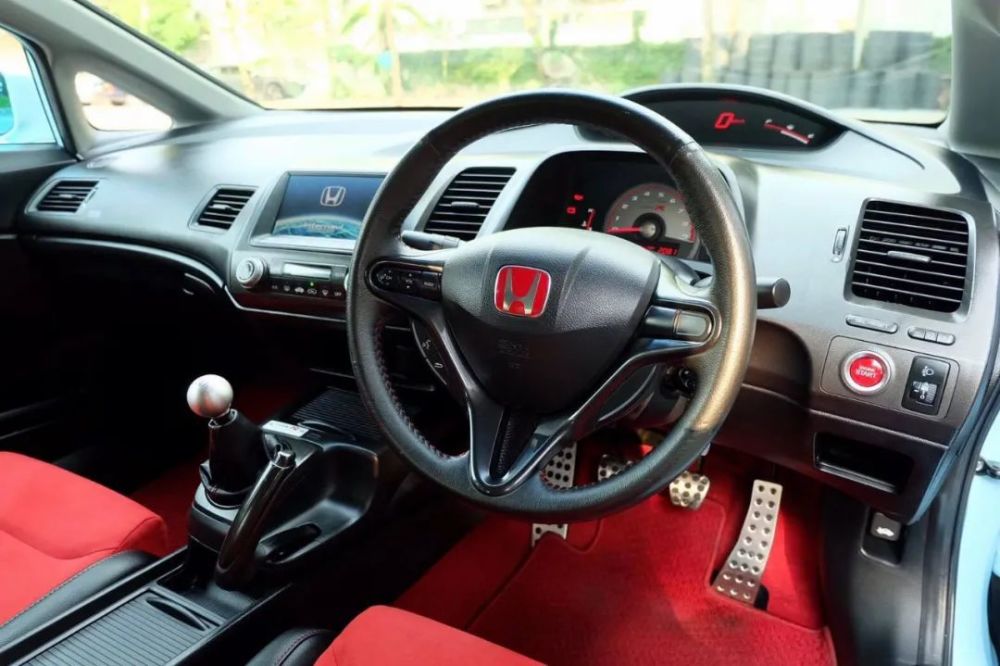 合法改装老年米色内笼改运动黑红八代思域思铭改fd2内饰