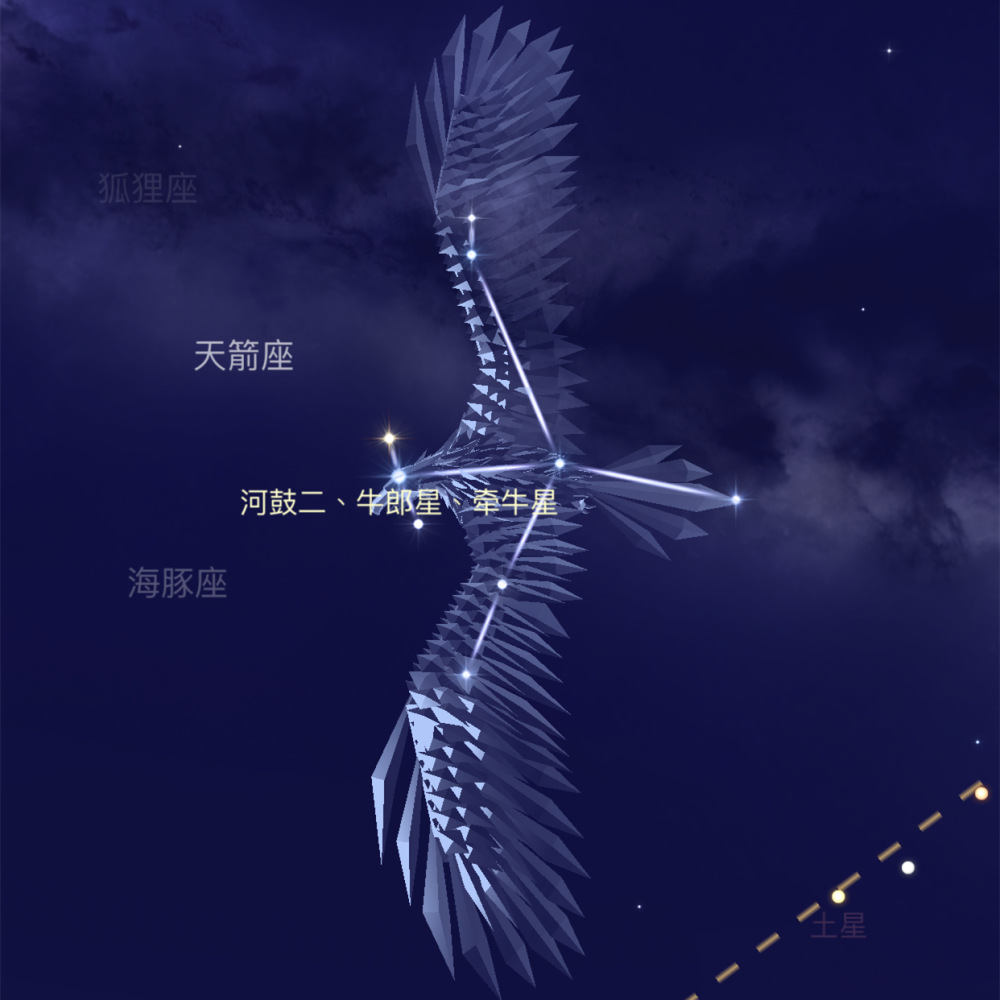 天鹰座星空图图片