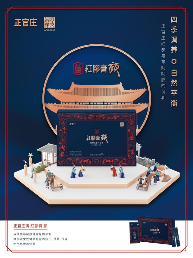 正官庄携手东阿阿胶推出新品——红胶膏颜 第1张