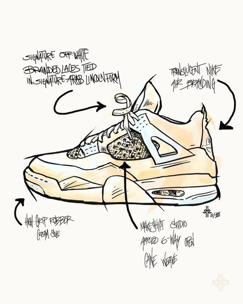 球鞋老司機都頂不住藤編offwhitexairjordan4爆美客制登場