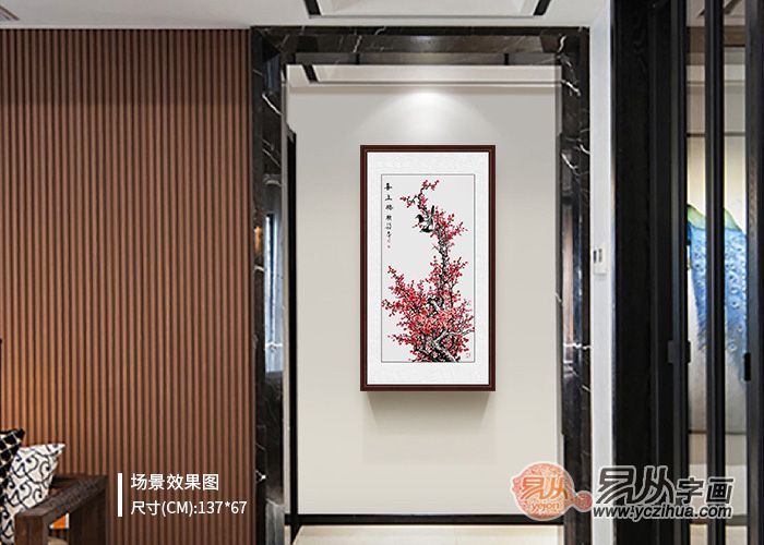 挂画|玄关走廊适合挂什么画 好寓意的花鸟挂画值得选择