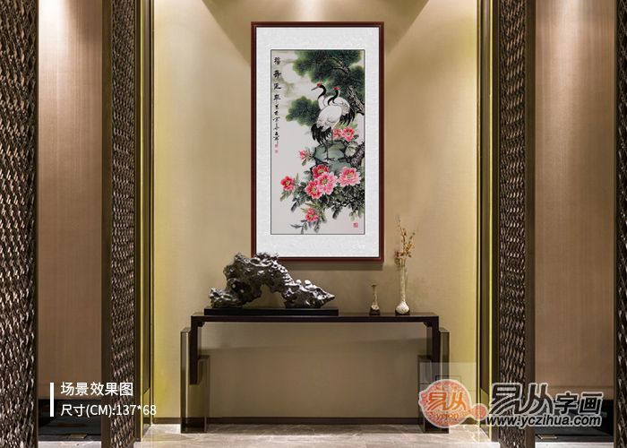 挂画|玄关走廊适合挂什么画 好寓意的花鸟挂画值得选择