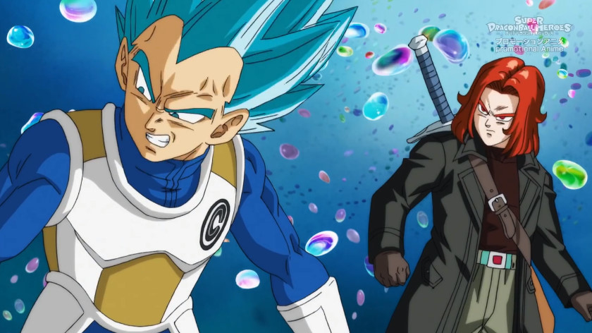 龙珠英雄:听说要将气集中超四悟空身上,你看贝吉塔什么表情,太真实了