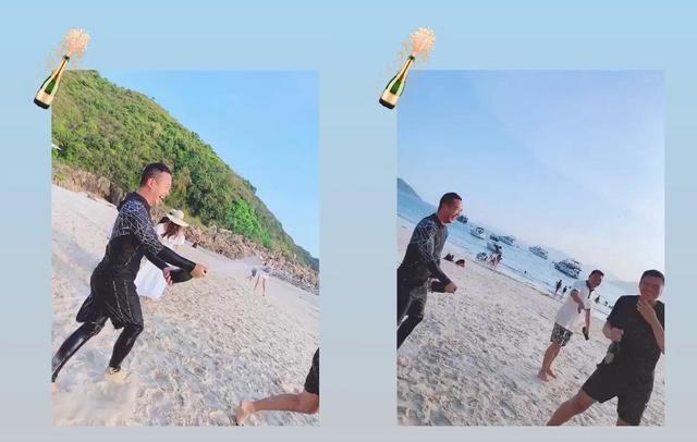 方媛|郭富城知道吗？方媛和闺蜜疑用同款冲浪板摆拍，潘玮柏妻子也有类似行为