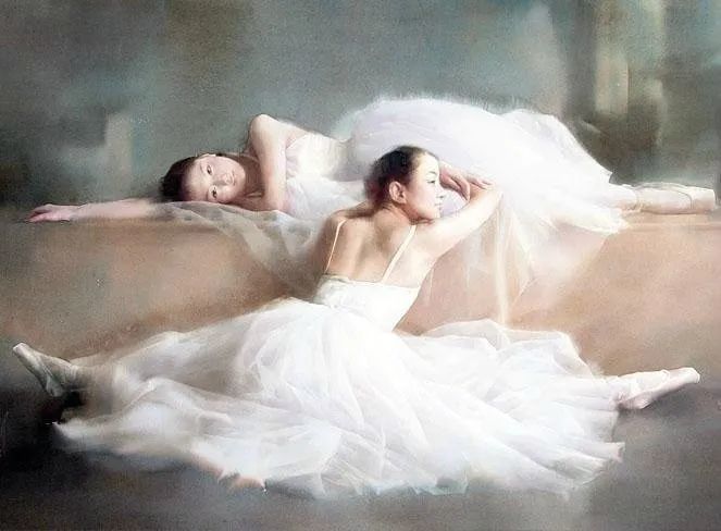 水彩|柳毅笔下的水彩芭蕾舞者美到窒息，让人心动不已！