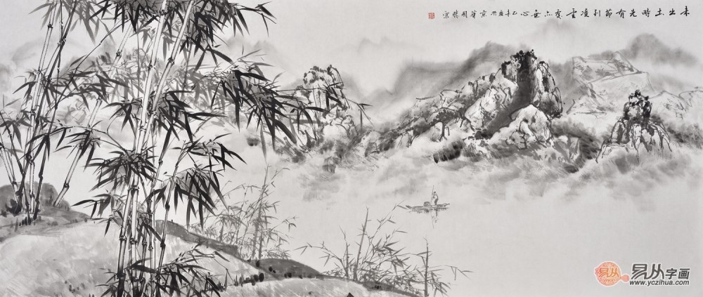李国胜|擅长画竹子的画家 画家李国胜山水竹子画艺术鉴赏