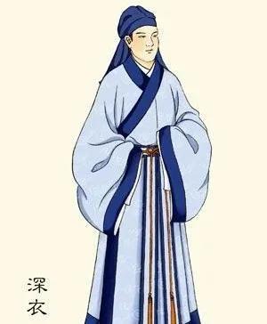 古风男子服装插画赏析 古风 插画 汉服 深衣