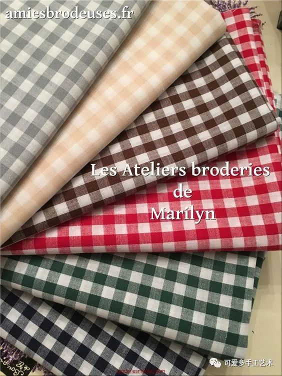 十字绣|一块格子布换个方式来刺绣，再普通的用品改造完都让人大呼惊艳！