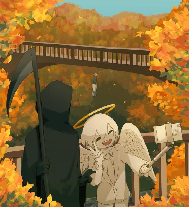 漫画死神和天使的日常奇怪的cp又又增加了
