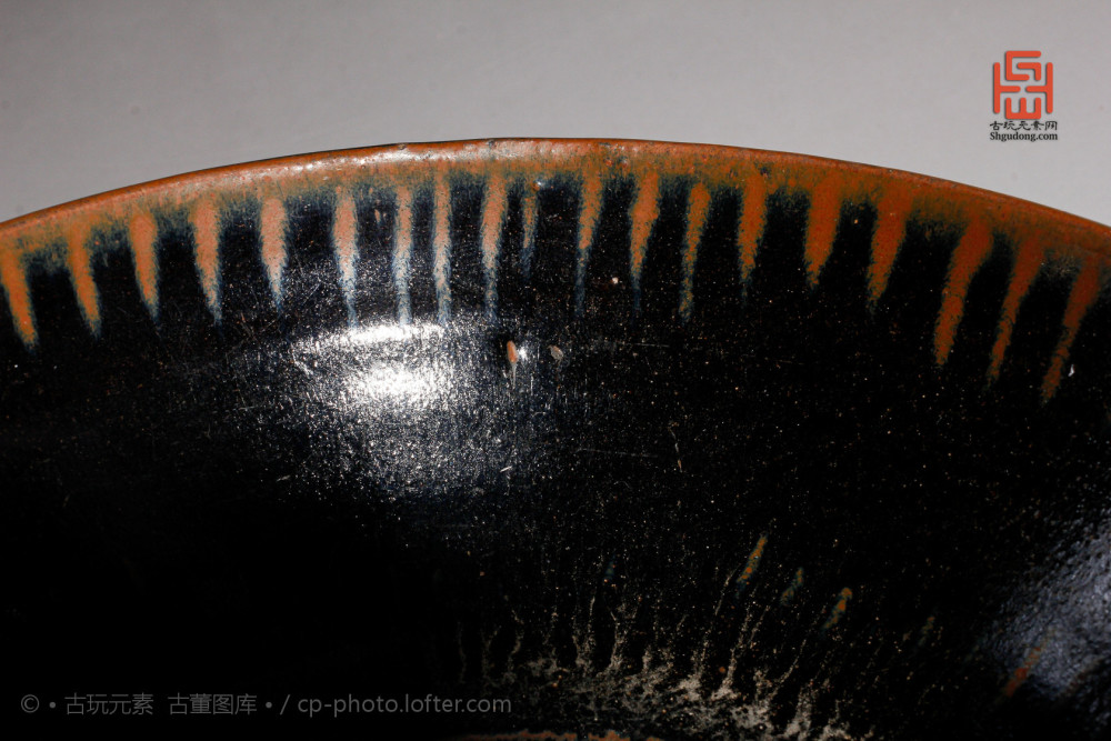 磁州窑|金-元磁州窑铁锈花黑釉碗