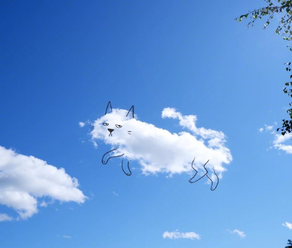 在云朵上画画 二次元与自然的结合 漫画家的治愈作品 腾讯新闻