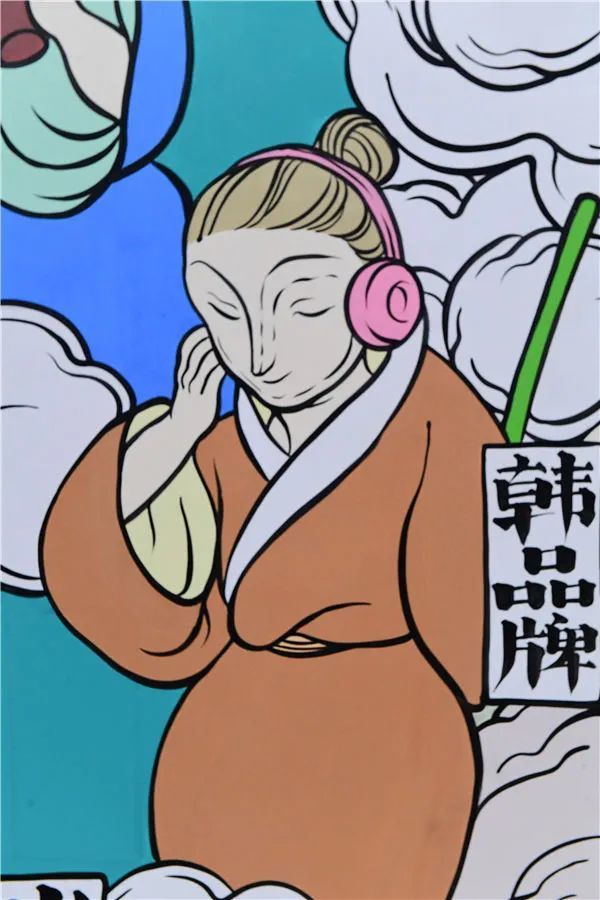 文那|造神女孩文那，用一支画笔让众神在国贸CBD上班了