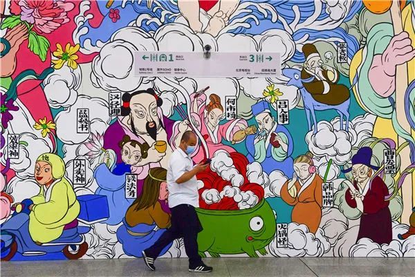 文那|造神女孩文那，用一支画笔让众神在国贸CBD上班了