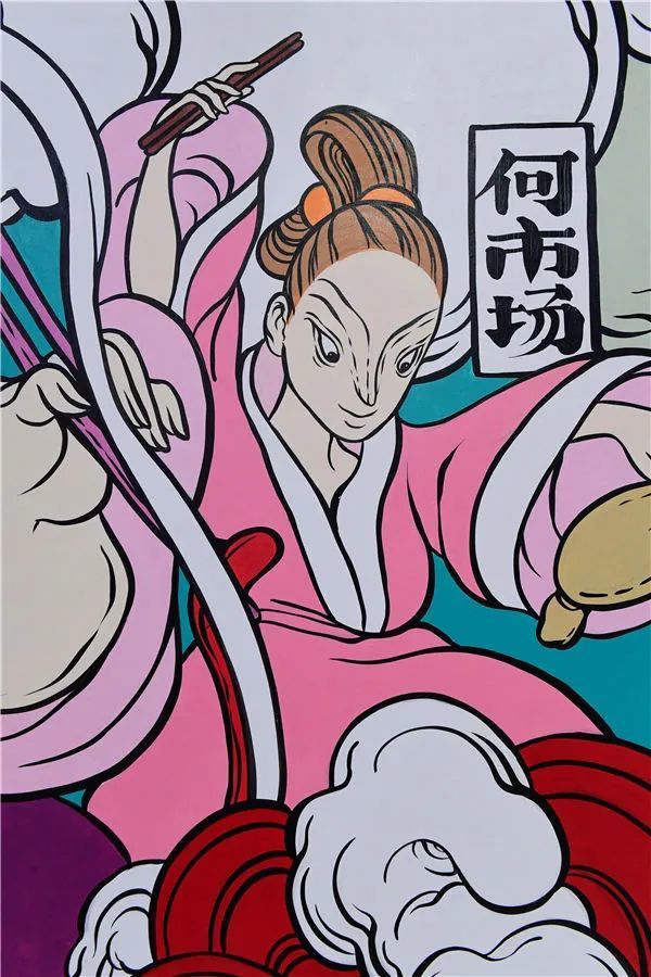 文那|造神女孩文那，用一支画笔让众神在国贸CBD上班了