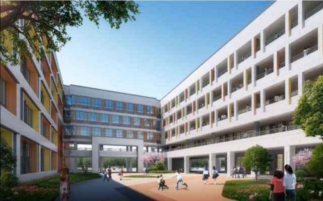 经开区又添一名校合肥市168玫瑰园学校南区投入使用