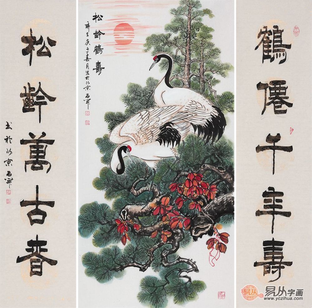 花鸟画|当代名家手绘的花鸟画 作为客厅字画装饰恰到好处