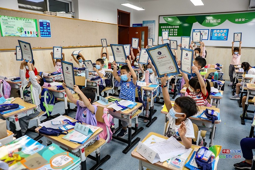 北京中小学六个年级开学有59万人进校园 