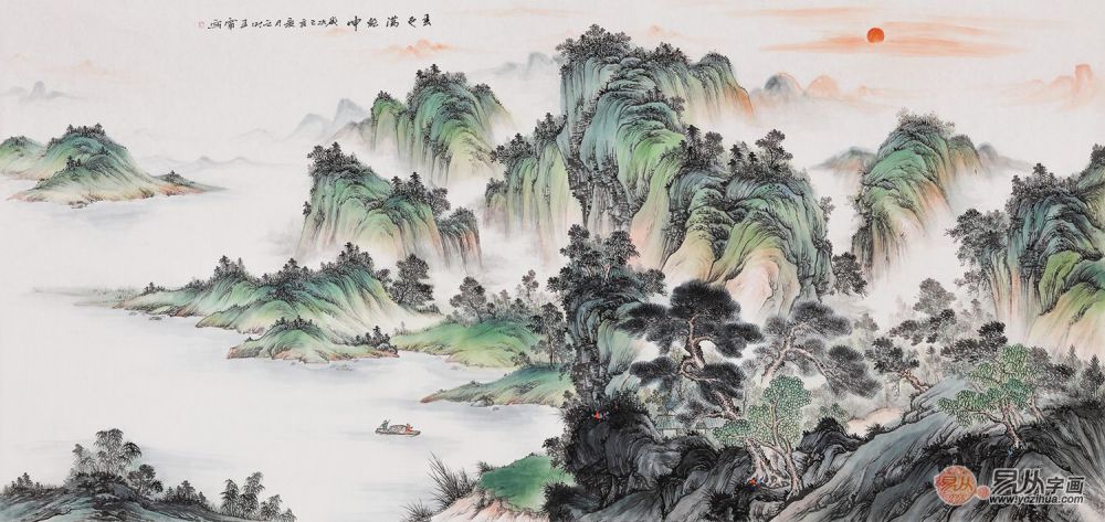 笔墨山水,书画一体,当代画家王宁山水画艺术欣赏